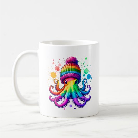 Mug Octopus Portant Une Bénigne (Gauche)