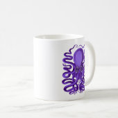 Mug Octopus pourpre (Devant droit)