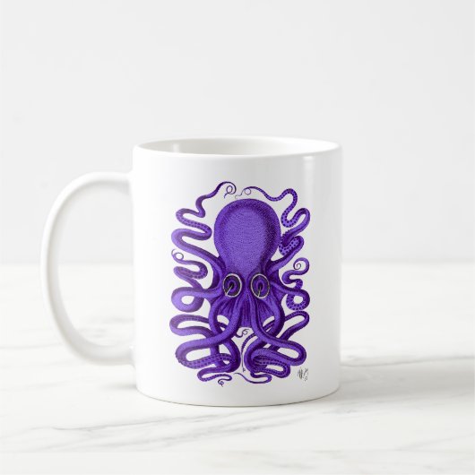Mug Octopus pourpre (Gauche)