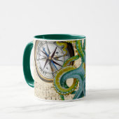 Mug Octopus Tentacles Compass Music (Devant gauche)