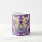 Mug Odd Eyed Siamese Kitten en rose (Centre)