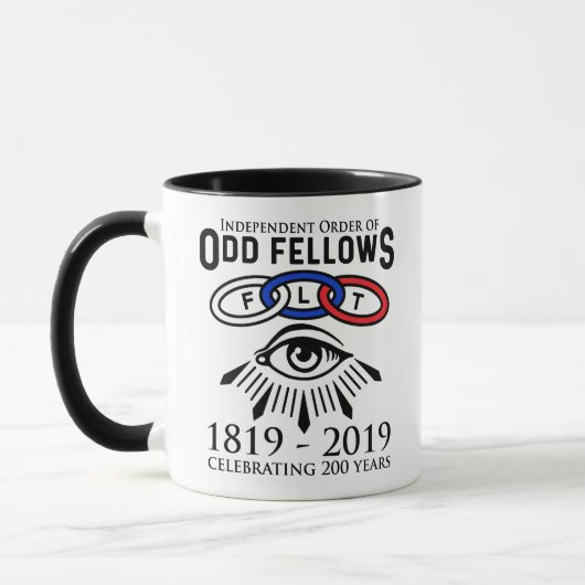 Mug Odd Fellows Links and Eye 200th Anniversary (Gauche)