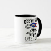 Mug Odd Fellows Links and Eye 200th Anniversary (Devant droit)