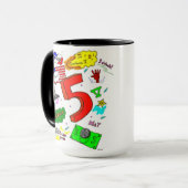 Mug Ode à cinq bouchons (Devant gauche)