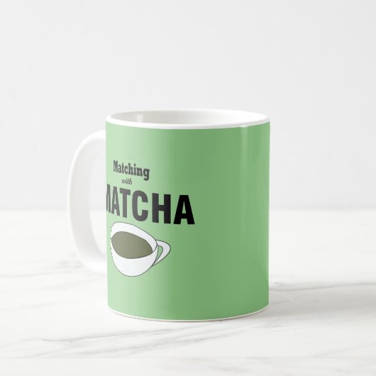 Mug Odeur de thé vert Matcha (Devant gauche)