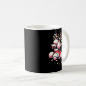 Mug Odle Santa Christmas Tree Lights, Funny Ugly Pajam (Devant droit)