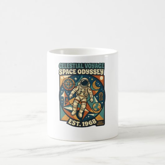 Mug Odyssée spatiale - Aventure cosmique pour les amou (Centre)