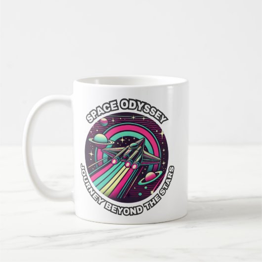 Mug Odyssée spatiale : Voyage au-delà des étoiles Odys (Gauche)