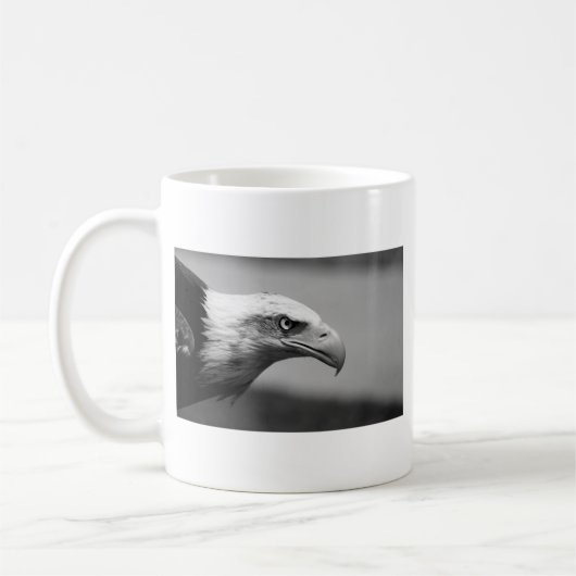 Mug Oeil d'aigle noir et blanc (Gauche)