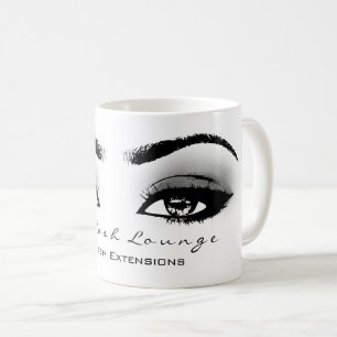 Mug Oeil de gris de studio d'extension de cil de