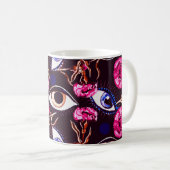 Mug Oeil de montagne. Motif Abstrait (Devant droit)