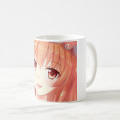 Mug Oeil de prune de fille aux cheveux gingembre Anime (Devant droit)