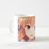Mug Oeil de prune de fille aux cheveux gingembre Anime (Devant gauche)