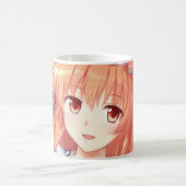Mug Oeil de prune de fille aux cheveux gingembre Anime (Centre)