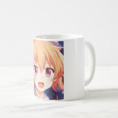 Mug Oeil de prune de fille aux cheveux gingembre Anime (Devant droit)