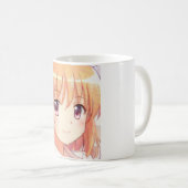 Mug Oeil de prune de fille aux cheveux gingembre Anime (Devant droit)