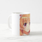 Mug Oeil de prune de fille aux cheveux gingembre Anime (Devant gauche)