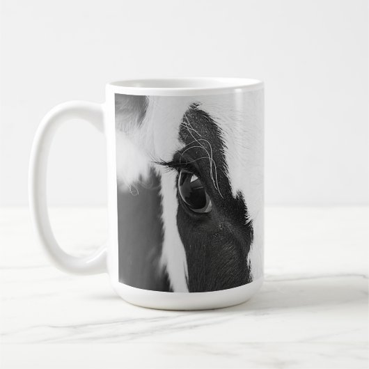 Mug Oeil de vache Holstein noir et blanc (Gauche)