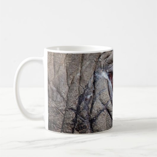 Mug Oeil d'éléphant animal proche (Gauche)