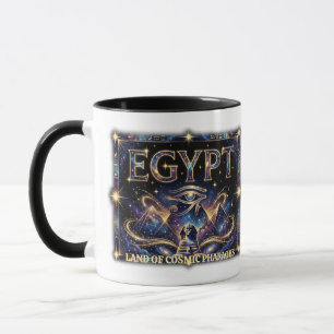 Mug Œil égyptien d'Horus Art de la Pyramide Cosmique