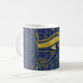 Mug Oeil égyptien d'or de lazulite de Horus - de (Devant gauche)