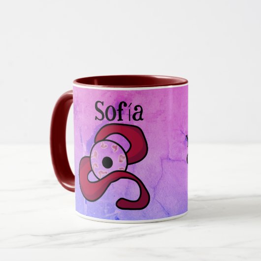 Mug OEil épinglé personnalisé (Devant gauche)