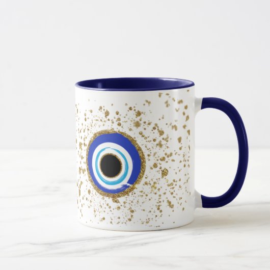 Mug oeil malfaisant entouré d'or (Droite)
