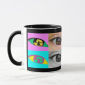 Mug oeil photos et pop'art style (Gauche)