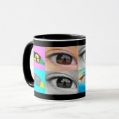 Mug oeil photos et pop'art style (Devant gauche)