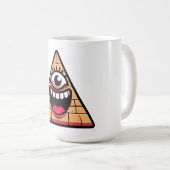 Mug Oeil Pyramide en terre cuite (Devant droit)