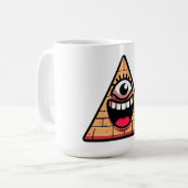 Mug Oeil Pyramide en terre cuite (Devant gauche)