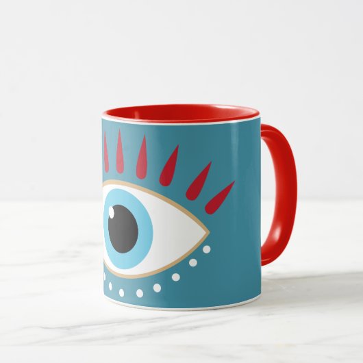 Mug Oeil rouge grec (Devant droit)