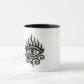 Mug Oeil Tribal flamboyant - Puissance et vision Tee t (Centre)
