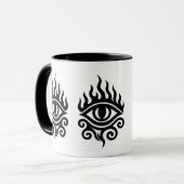 Mug Oeil Tribal flamboyant - Puissance et vision Tee t (Devant gauche)