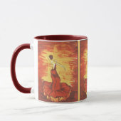 Mug Oeillet d'un rouge ardent (Gauche)