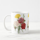 Mug Oeillets vintages Dianthus Garden Flowers Redoute (Gauche)