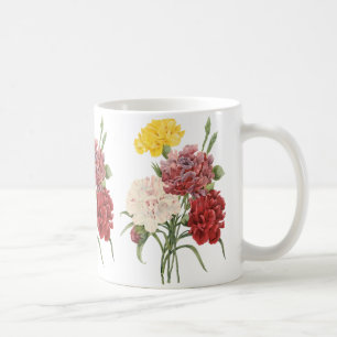 Mug Oeillets vintages Dianthus Garden Flowers Redoute