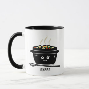 Mug Oeuf chaud de tofu à ragoût de jjigae doux épicés