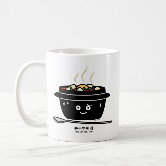 Mug Oeuf chaud de tofu à ragoût de jjigae doux épicés (Gauche)
