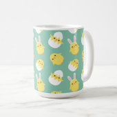 Mug OEuf de lapin de poulet pâque vert mignon (Devant droit)