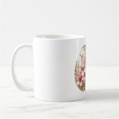 Mug Œuf de Pâques Fleurs de Printemps Blanches Roses É (Gauche)