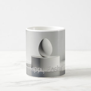 Mug Œuf de Pâques minimaliste sur un piédestal moderne