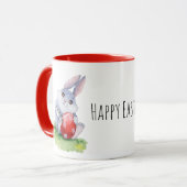 Mug Oeuf de peinture de lapin de Pâques mignon (Devant gauche)