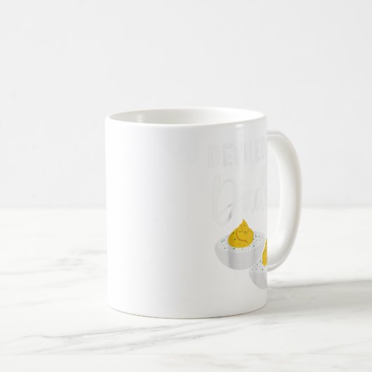 Mug Oeuf Dévasté Papa Hommes Femmes Enfants (Devant droit)