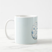 Mug Œuf floral bleu (Gauche)