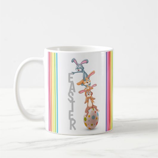 Mug Oeuf Lapin de Pâques lapin personnalisé | Vacances (Gauche)