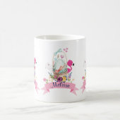 Mug Oeuf mou, Flamant rose rose et lapin, /w Ruban (Centre)