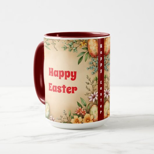 Mug Oeufs Collection Vintage de Pâques (Devant gauche)