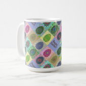 Mug Oeufs colorés personnalisés Motif Abstrait Pâques (Devant gauche)