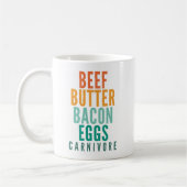 Mug OEufs de bacon à beurre de boeuf Carnivore (Gauche)